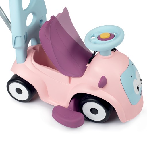 SMOBY JEŻDZIK CHODZIK PCHACZ MAESTRO 3W1 INTERAKTYWNY AUTKO RÓŻOWY KLAKSON