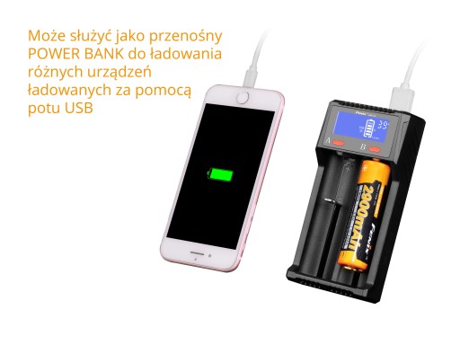 Ładowarka USB Fenix ARE-D2 (039-392)