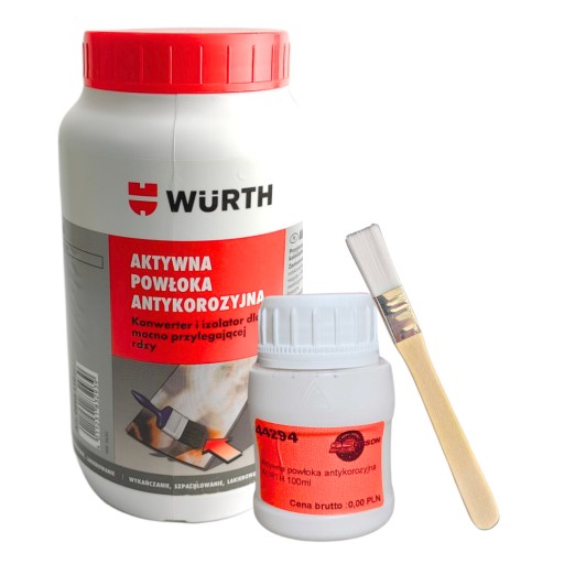 Антикоррозионное покрытие WURTH 100мл + БЕСПЛАТНАЯ ЩЕТКА