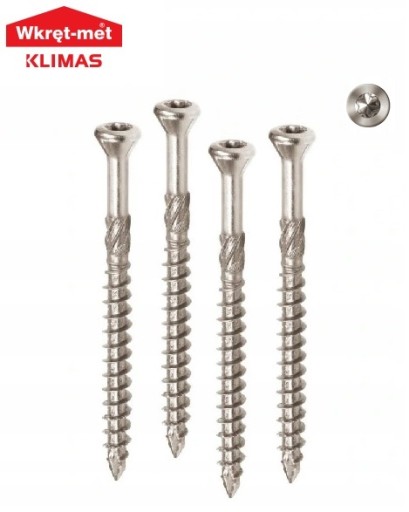 Винты террасы для экзотического дерева 5x70 KLIMAS 100 шт.