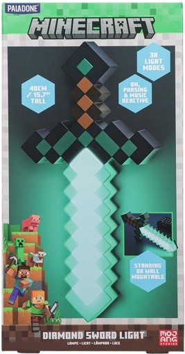 PALADONE Minecraft Лампа с алмазным мечом