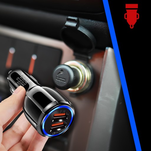 БЫСТРОЕ АВТОМОБИЛЬНОЕ ЗАРЯДНОЕ УСТРОЙСТВО ДЛЯ ТЕЛЕФОНА PD QC 3.0 USB USB-C 35 Вт 12-32 В