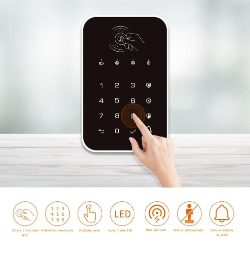 Беспроводная сигнализация Tuya Smart Wi-Fi GSM P70-4G LTE+ 9 датчиков + сирена +