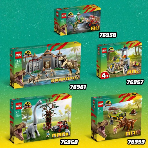 LEGO JURASSIC WORLD Засада дилофозавра 76958