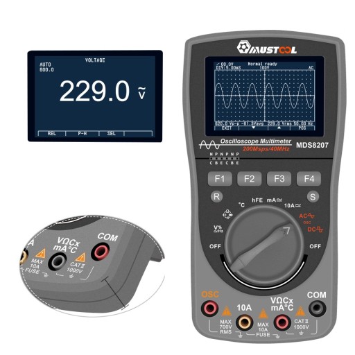 ГРАФИЧЕСКИЙ МУЛЬТИМЕТРНЫЙ ОСЦИЛЛОСКОП MDS8207 MUSTOOL 2в1