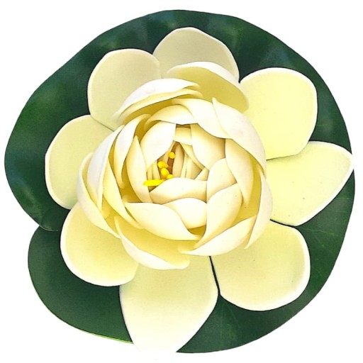 LILIA WODNA DO OCZKA SZTUCZNA BIAŁA 11cm ALABASTER