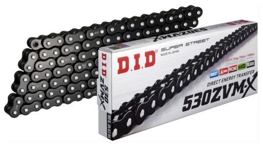 ПРИВОДНАЯ ЦЕПЬ DID 530 ZVMX 110 ЗВЕНИЙ ЧЕРНАЯ