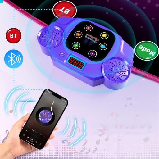 MATA DO TAŃCA MUZYCZNEGO Z WYŚWIETLACZEM LED, ELEKTRONICZNA MATA DO TAŃCA