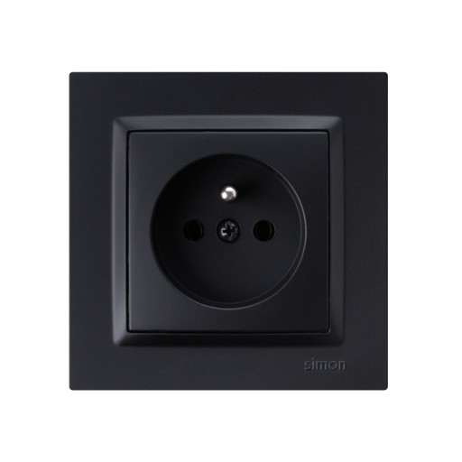 Simon 10 SINGLE BOX черный матовый CR1/49
