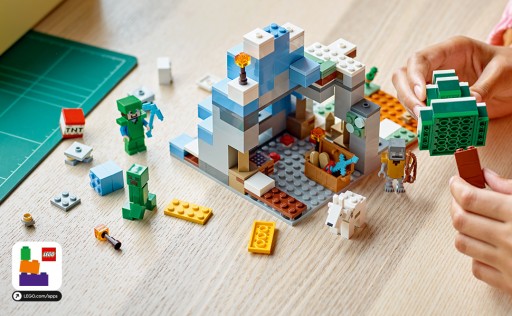 LEGO MINECRAFT СНЕЖНЫЕ ВЕРШКИ ДЛЯ ДЕТЕЙ БЛОКИ MAINCRAFT В ПОДАРОК