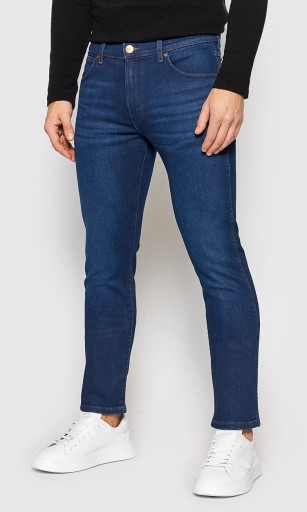 ДЖИНСЫ Wrangler LARSTON SLIM TAPERED The Bullseye FIT ТЕМНЫЕ W36 L36