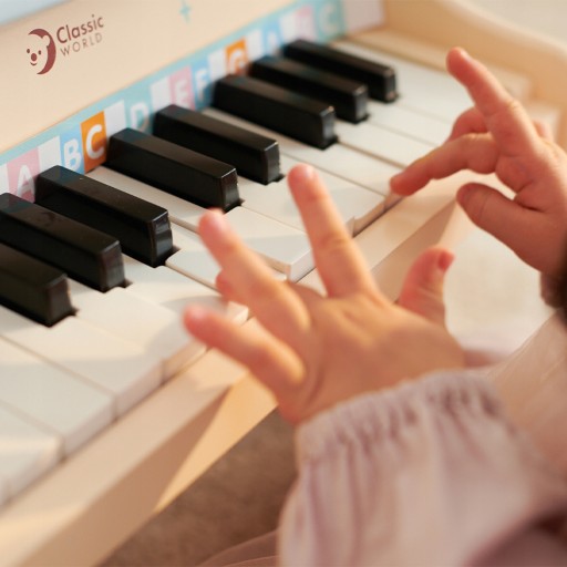 PIANINKO MUZYCZNE DLA DZIECI PIANINO NAUKA GRY Z KSIĄŻECZKĄ CLASSIC WORLD