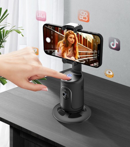 Стабилизатор съемки смартфона, отслеживание лица AI, вращение на 360°