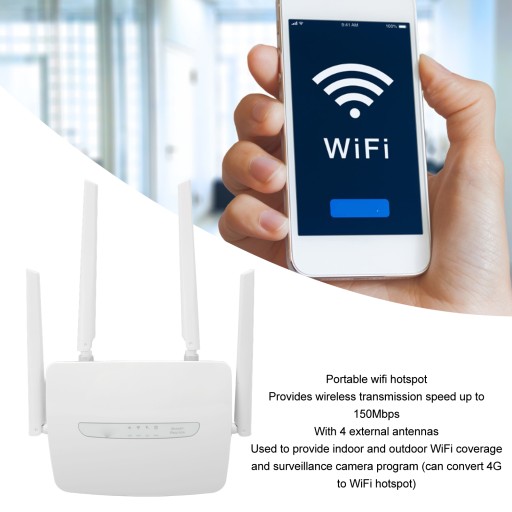 4G LTE CPE Wi-Fi-роутер со слотом для SIM-карты, внешняя антенна, поддержка 150 Мбит/с