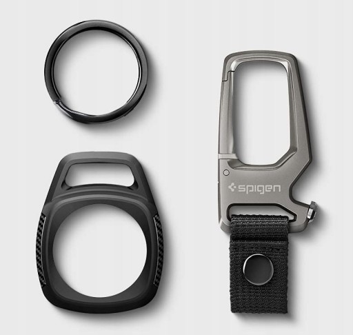 Etui z karabińczykiem Spigen Rugged Armor do Apple AirTag, case, obudowa