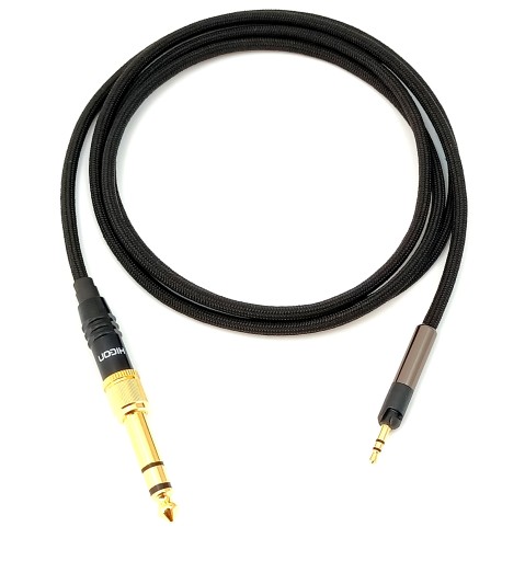 HD560S ręcznie wykonany kabel 3,5mm + 6,3mm oplot