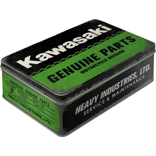 Мотоциклетная банка, металлический контейнер, KAWASAKI LARGE