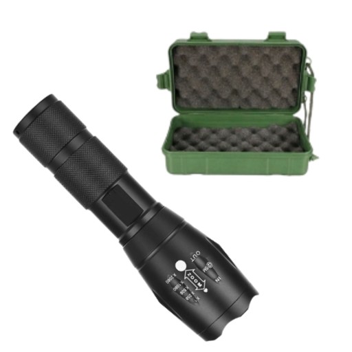 Военный тактический фонарик 800 люмен LED ZOOM мощный USB перезаряжаемый