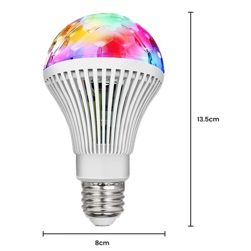 Вращающаяся светодиодная лампа Disco Mini Party E27 LBCRL