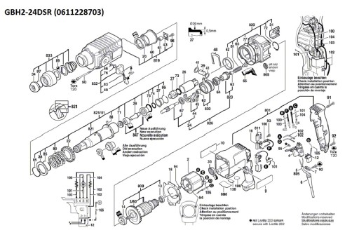 Шестерня ударного молотка Bosch GBH2-24DSR 703