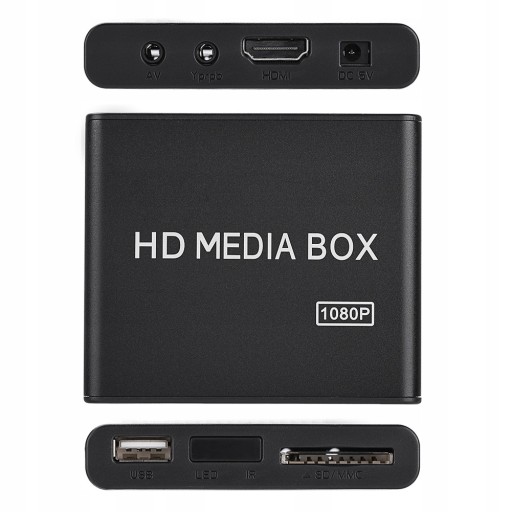 Мини-медиаплеер Full HD 110–240 В