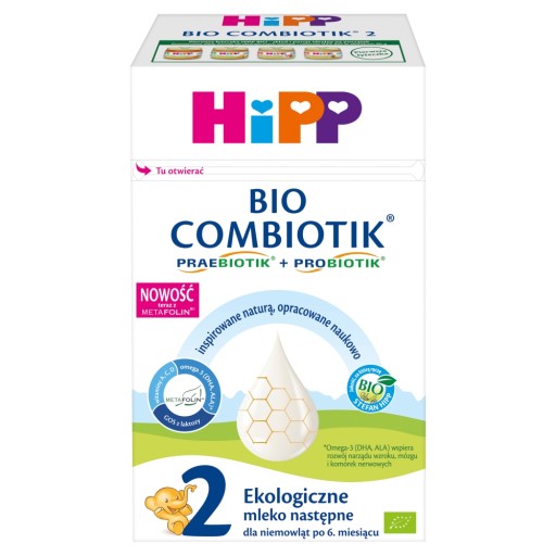 HIPP 2 BIO COMBIOTIK Молоко для последующего наблюдения, 4x550 г