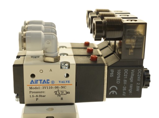 Wyspa 3 zaworowa AIRTAC Seria 100 3/2 NC - 1/8 - 12 V - 24V - 230 V