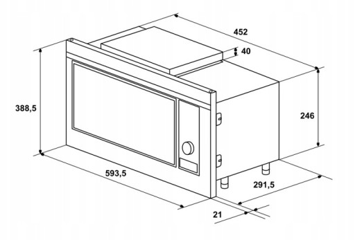 Zestaw AMICA ED37515B + AMGB20E3GB + PIH6540PHTUN