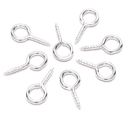 haczyki JUBILERSKIE 6,5 x 13,5 mm - wkręcane