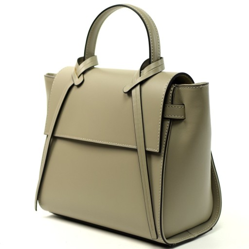 WŁOSKA TOREBKA BORSE IN PELLE SKÓRA NATURALNA TAUPE PREMIUM 725D