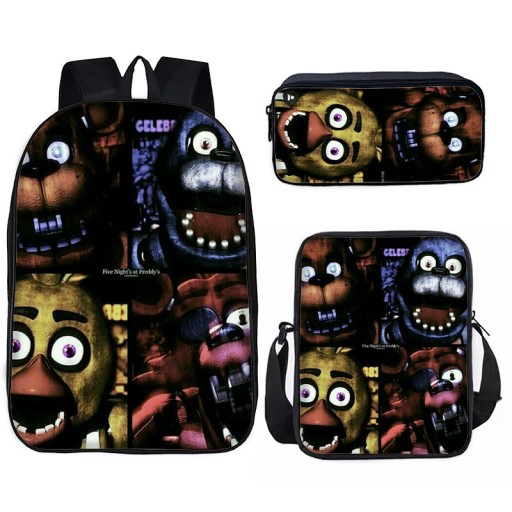 FIVE NIGHTS AT FREDDY'S ZESTAW SZKOLNY PLECAK A4 TORBA PIÓRNIK NOWE