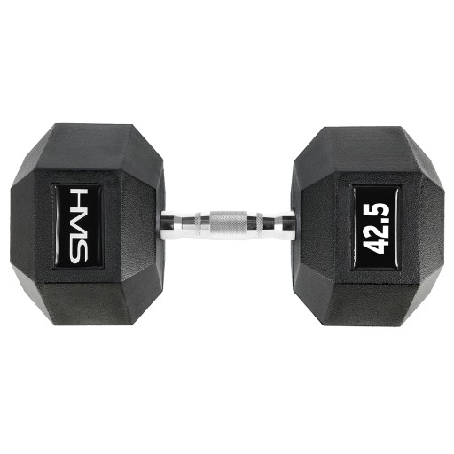 Гантель резиновая HMS HEX PRO 42,5 КГ ТРЕНИРОВОЧНЫЙ ЗАЛ СПОРТ