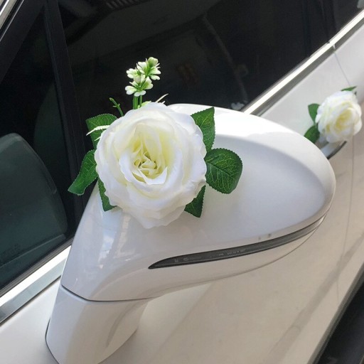 DEKORACJA ŚLUBNA DO SAMOCHODU NA ŚLUB AUTO OZDOBY