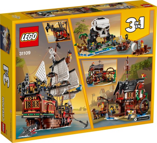 LEGO SET Creator Пиратский корабль 3 в 1 31109