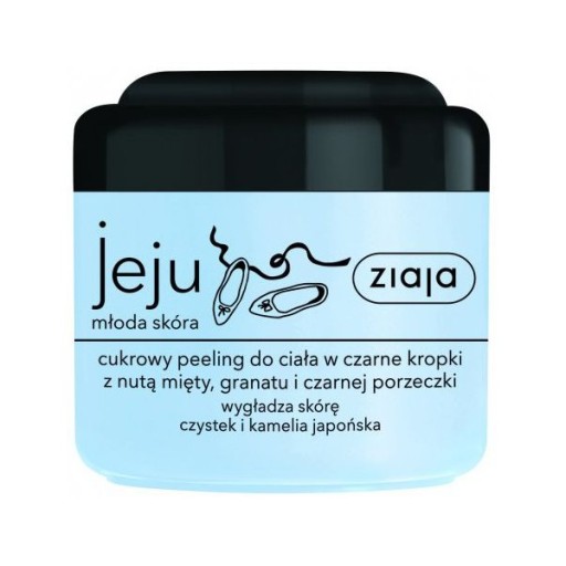 Сахарный скраб для тела Ziaja Jeju с черными точками 200мл P1