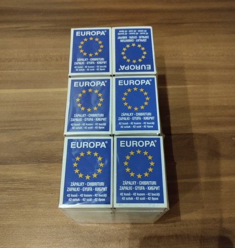Матчи Europa 50 пакетов 2100 шт. Деревянный оригинальный набор