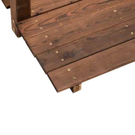 Садовый мостик с цепными перилами, 150х6