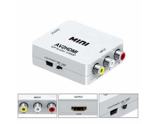 Конвертер AV CVBS в HDMI с композитным аналоговым видео