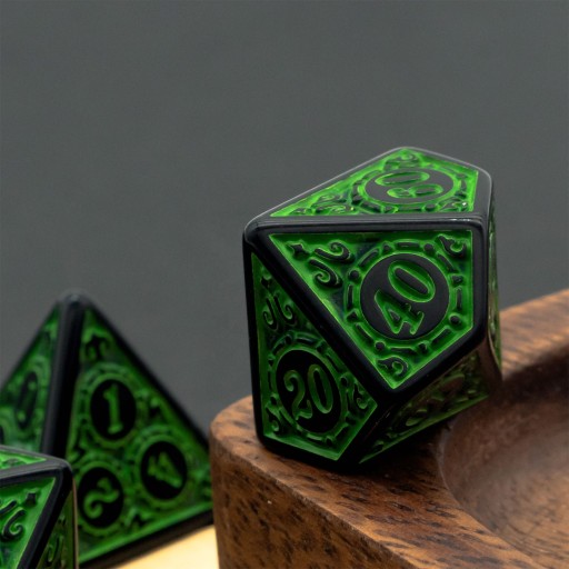 Храм Земли набор из 7 костей RPG