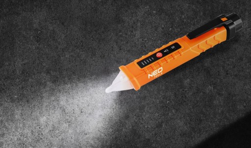 NEO INDUKCYJNY PRÓBNIK TESTER NAPIĘCIA 2 METODY POMIARÓW 12-1000V AC 94-007