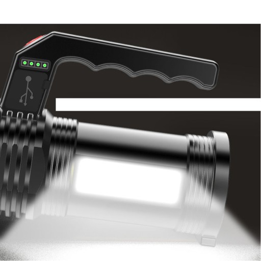 LATARKA SZPERACZ AKUMULATOROWA T6 LEDCOB USB SOLAR