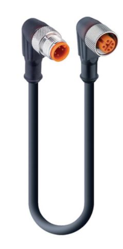 RSWT 4-RKWT 4-225/10 м удлинительный кабель 4-проводной разъем M12 + разъем M12