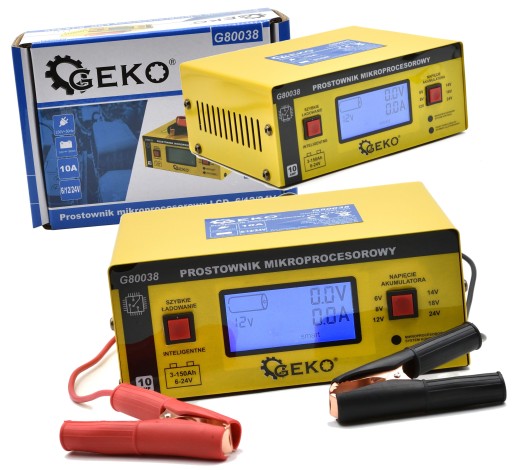 ŁADOWARKA PROSTOWNIK DO AKUMULATORA LCD 6V 12V 10A