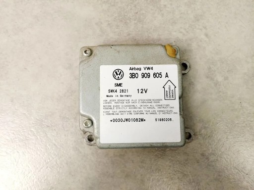МОДУЛЬ ДАТЧИКА ПОДУШКИ БЕЗОПАСНОСТИ VW PASSAT B5 96-00