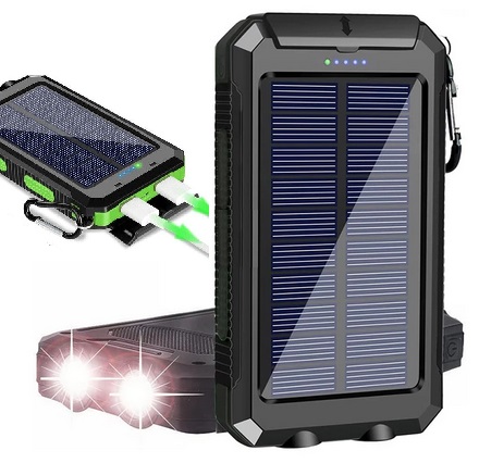 POWERBANK 20000 мАч СОЛНЕЧНЫЙ УНИВЕРСАЛЬНЫЙ ФОНАРЬ