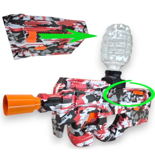 P90 KARABIN AUTOMATYCZNY NA KULKI ŻELOWE WODNE ORBEEZ PISTOLET Bezpieczny