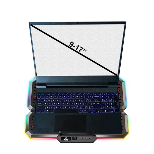 AAB EFFECTUM бесшумная охлаждающая подставка для ноутбука с RGB-подсветкой 9 17 дюймов