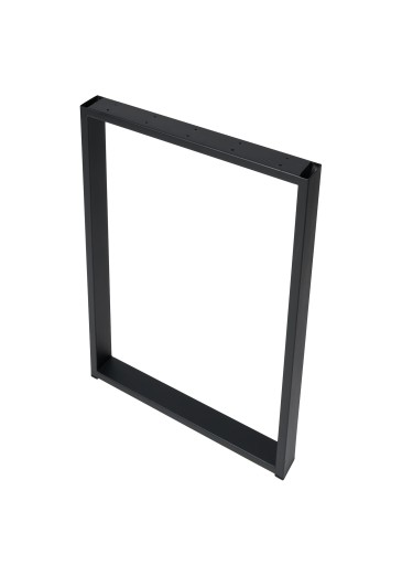 NOGI DO STOŁU METALOWE 80x72 cm PROFIL 6x2 cm CZARNE BIAŁE LOFT INDUSTRIAL