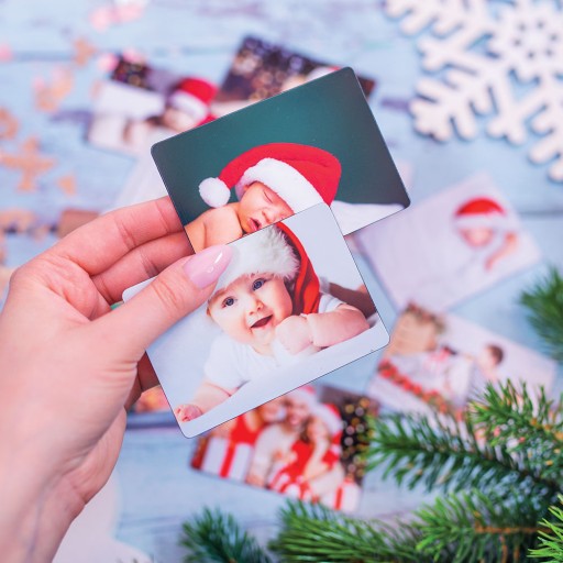 Foto magnes ze zdjęciem na lodówkę PREZENT NA ŚWIĘTA dla Dziadków 10x7cm
