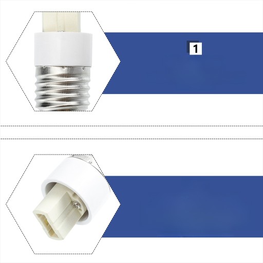 ADAPTER LAMPY E27 NA G9 KONWERSJA ŻARÓWKA Z PODSTAWĄ ŚRUBOWĄ